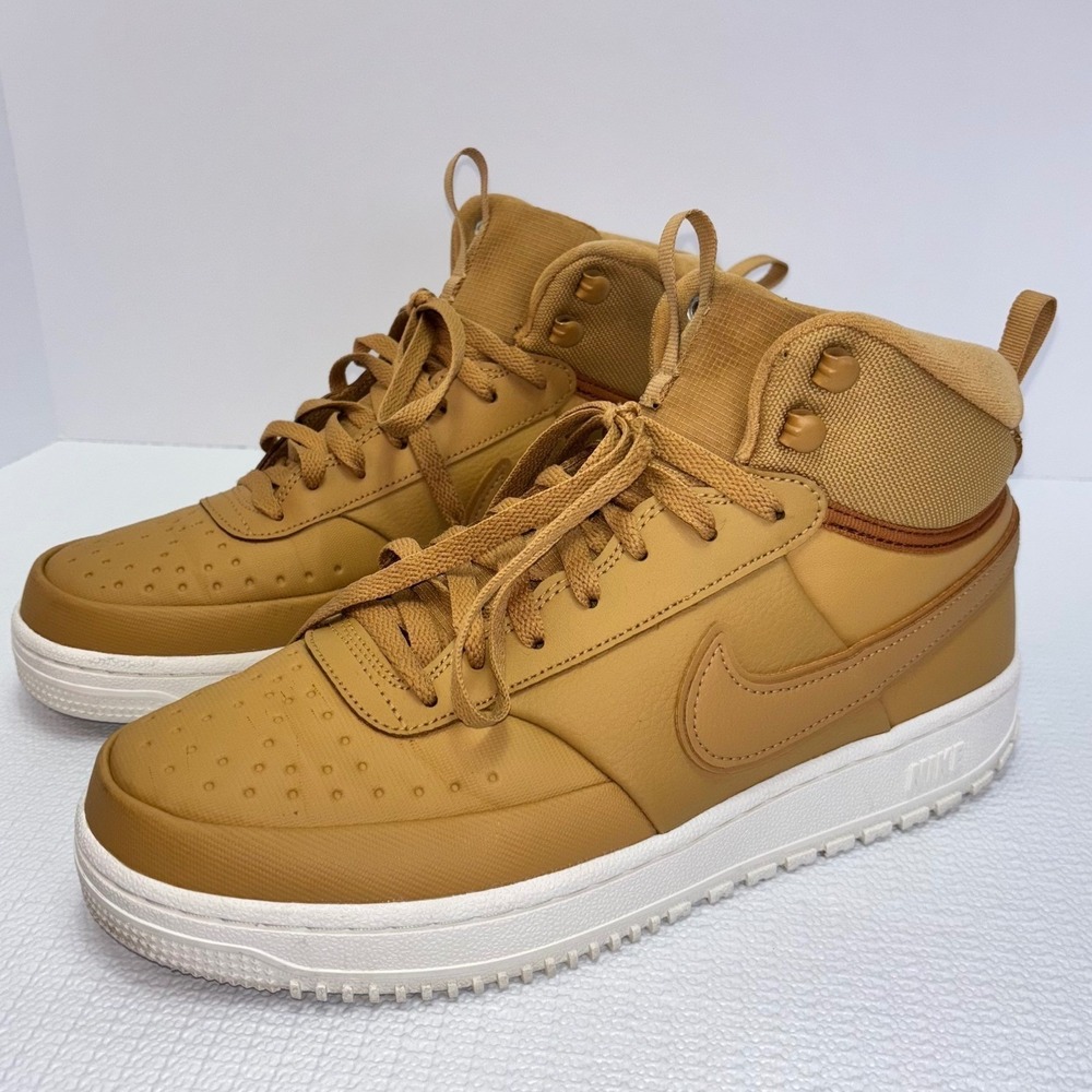 Nike Court Vision Mid Winter Wheat Elemental Gold DR7882-700 Mens 9.5